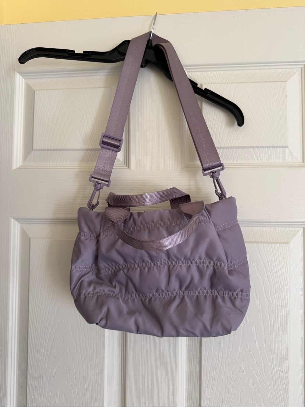 Old Navy Light Lavender Crossbody Bag with Adjustable Strap